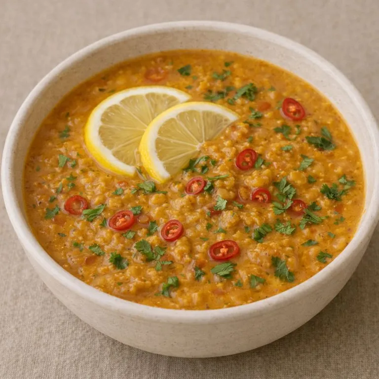 Linsensuppe mit Zitrone und Chili