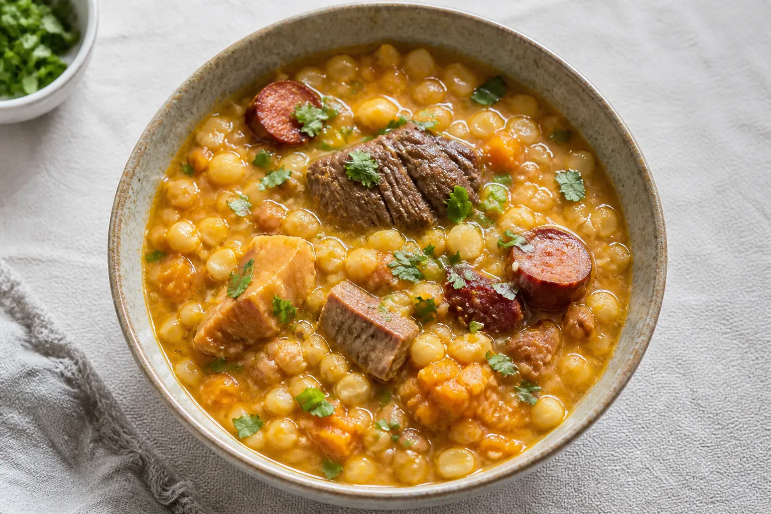 Locro – argentinsk majs- og bønnegryde