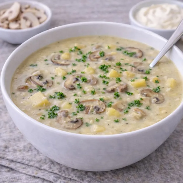 Milde Pilzsuppe