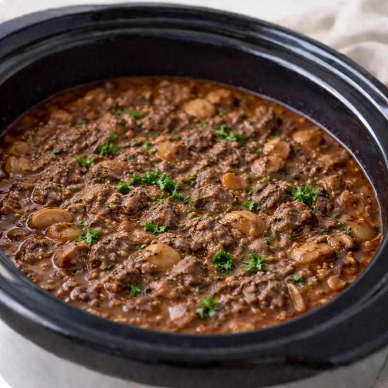 Millionbøf i slowcooker – klassisk dansk gryde