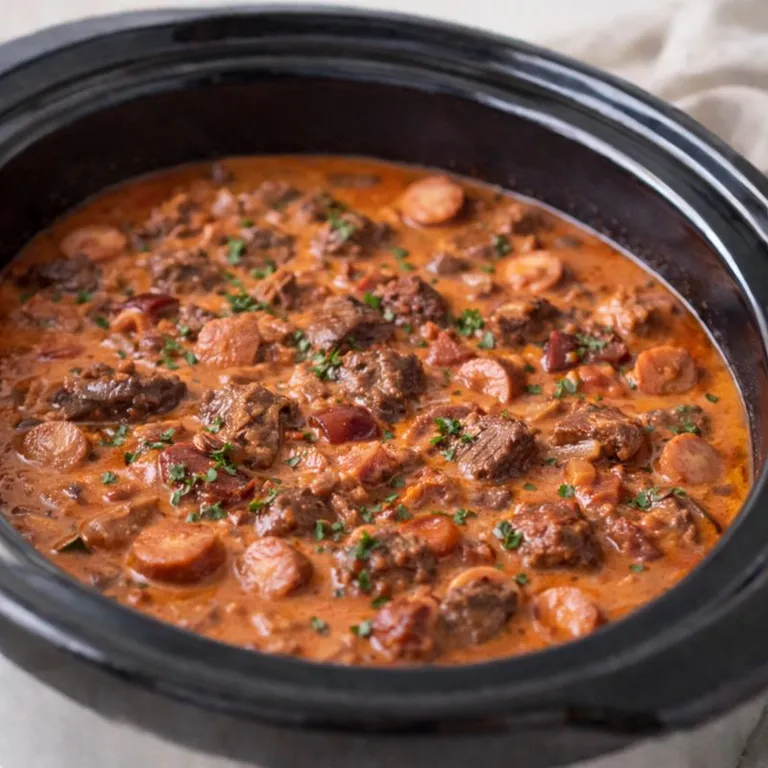 Mør paprika-oksegryde i slowcook