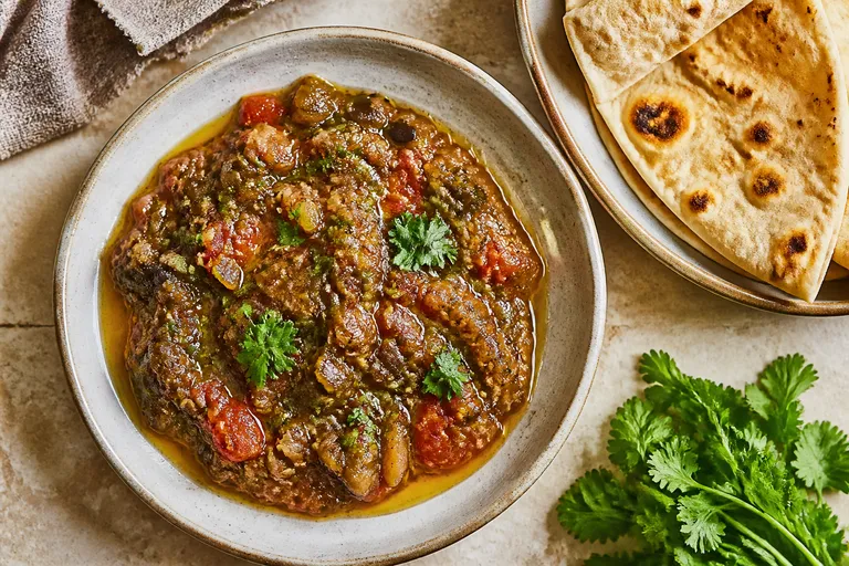 Zaalouk – marokkanischer Auberginen-Tomaten-Salat