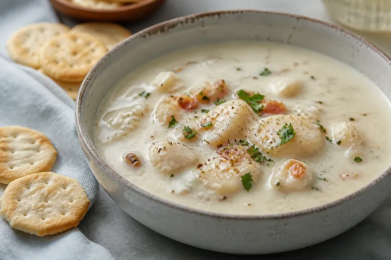 New England clam chowder