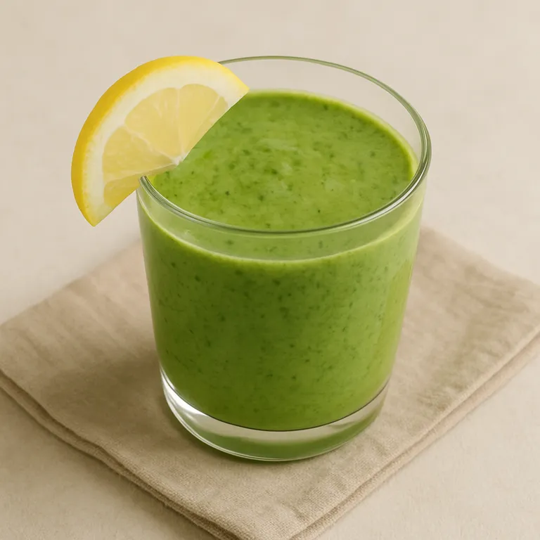 Nordic smoothie with apple, spinach and lemon