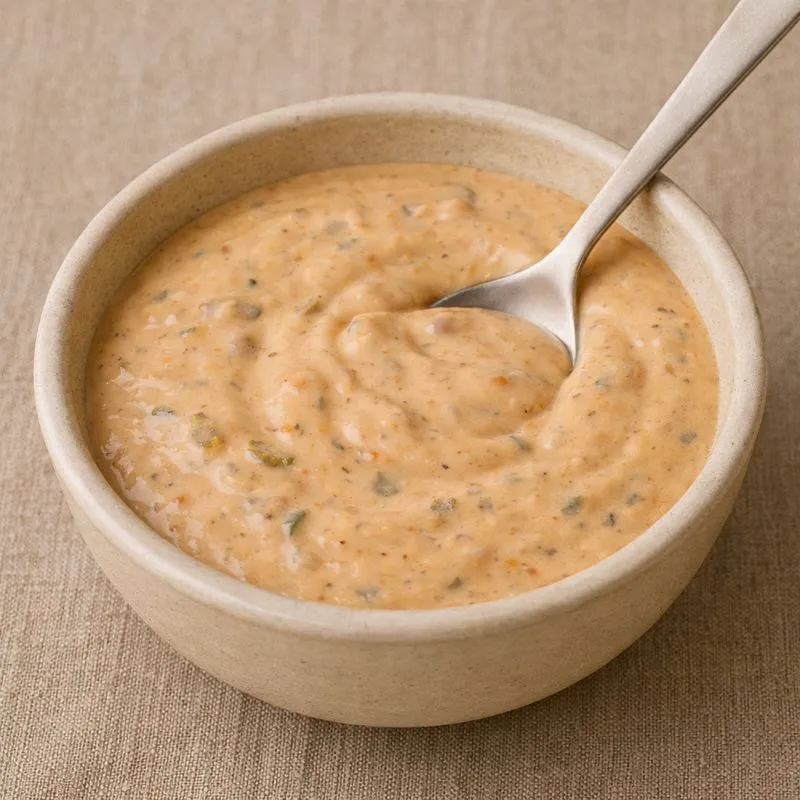 Nordmad-burgerdressing – mild, cremet og Big Mac-inspireret