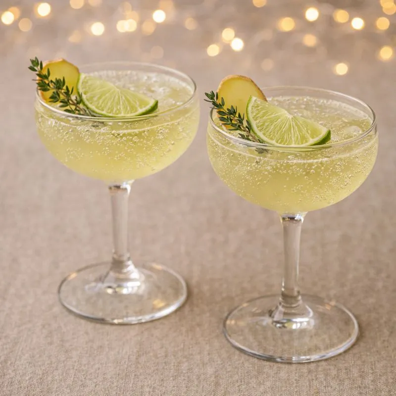 Nytårs-cocktail eller mocktail – hurtig og frisk
