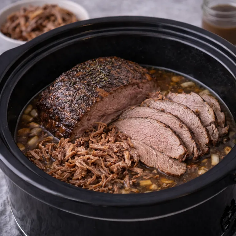 Rinderbrust aus dem Slow Cooker