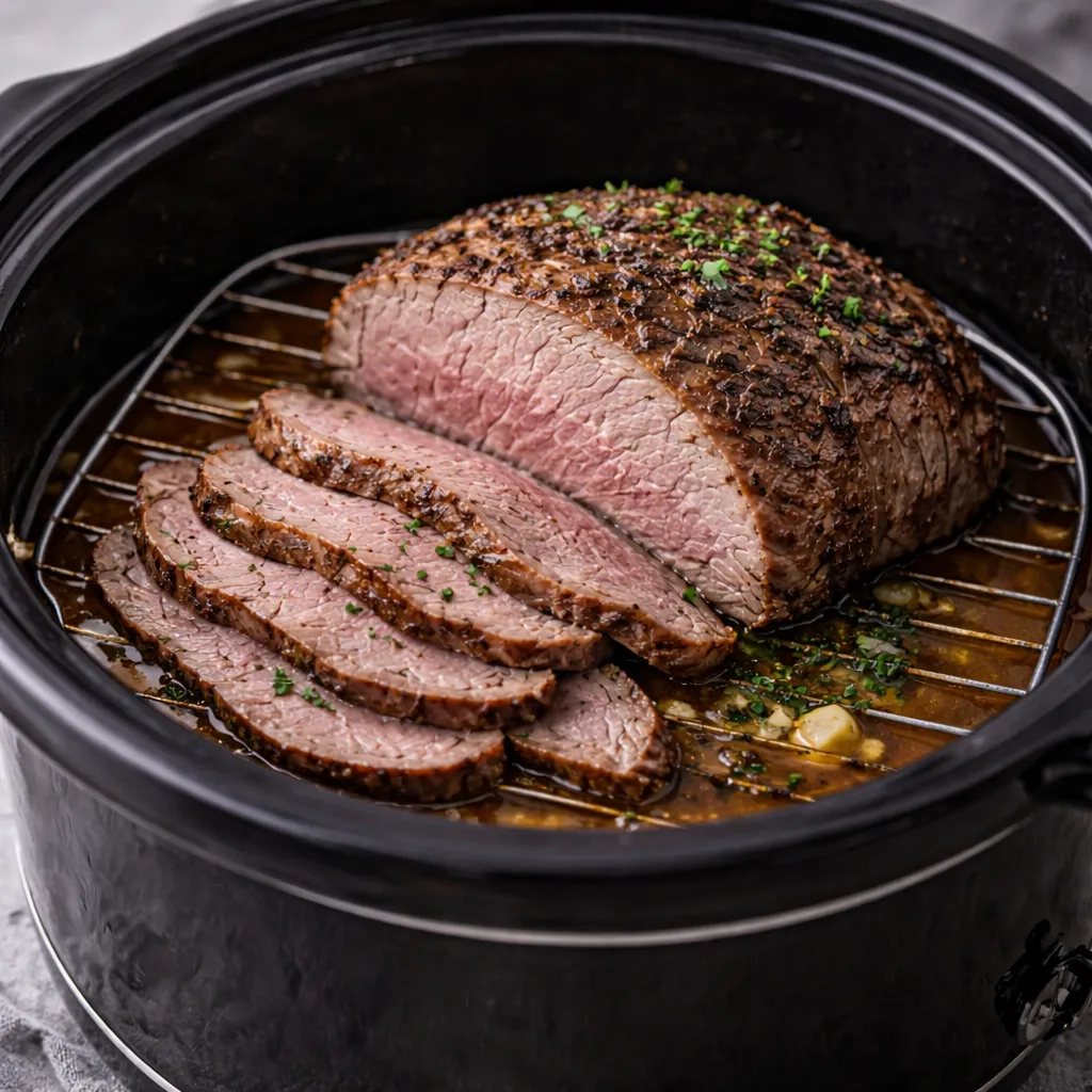 Rinderhüfte aus dem Slow Cooker