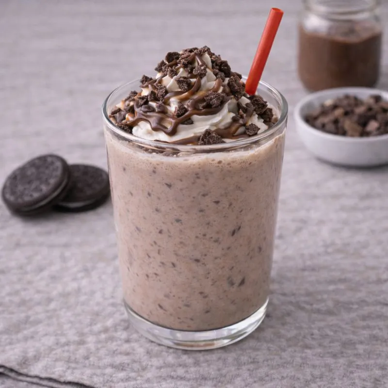 Oreo & Nutella milkshake