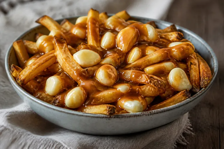 Poutine – Canadian fries with cheese and gravy