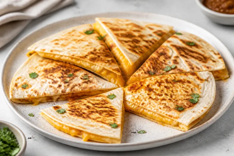 Quesadillas with cheese and filling