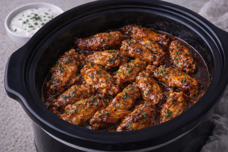 Buffalo-Ranch-Hähnchenflügel aus dem Slow Cooker