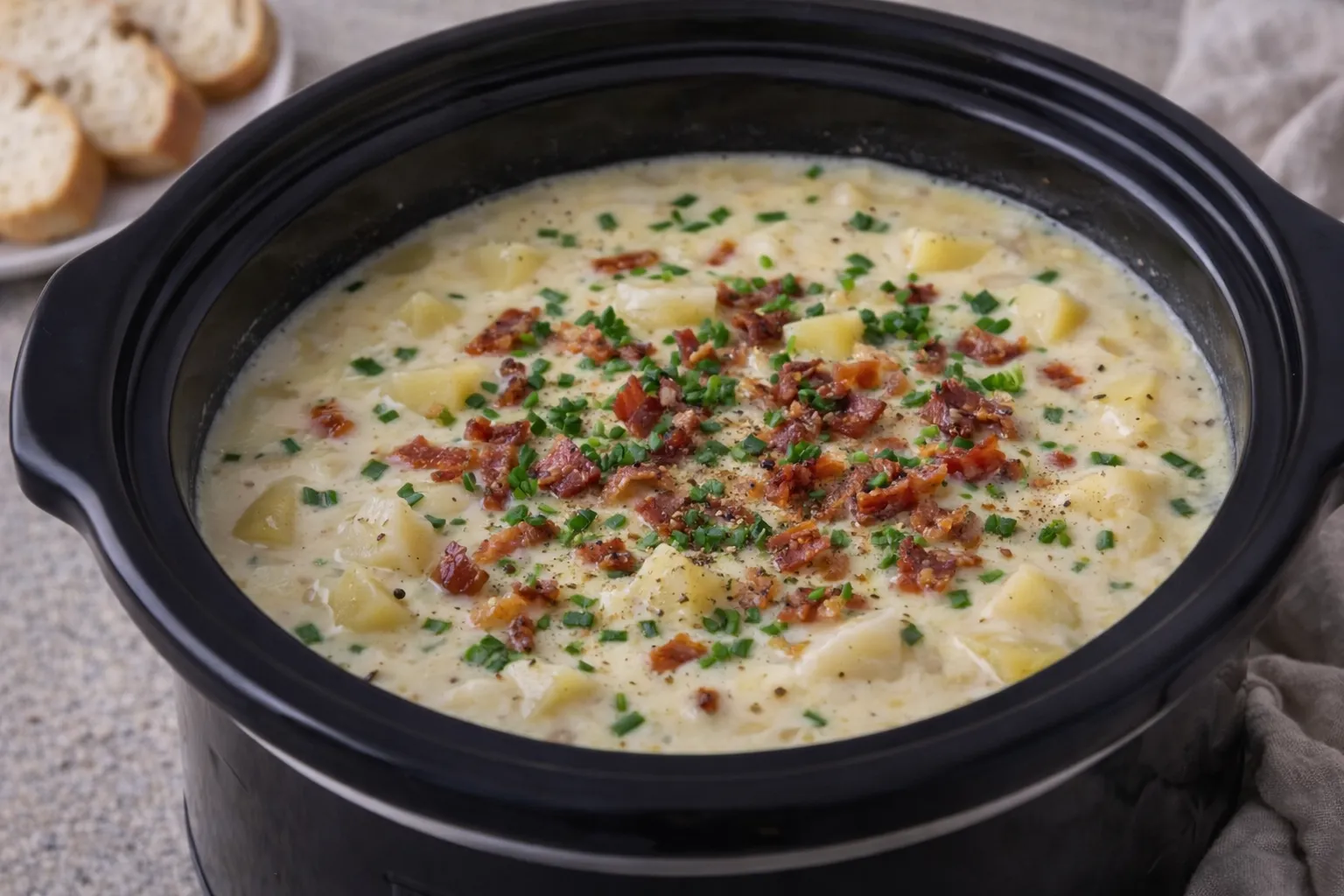 Slowcooker potetsuppe