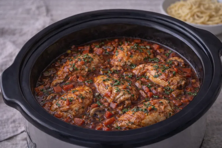 Hähnchen Cacciatore aus dem Slow Cooker