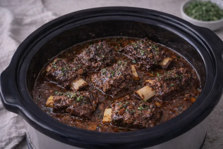 Butterzarte Short Ribs aus dem Slow Cooker