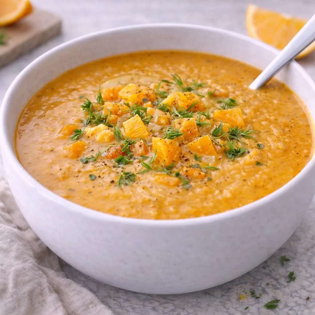 Süßkartoffelsuppe mit Fenchel und Orange | NordMad