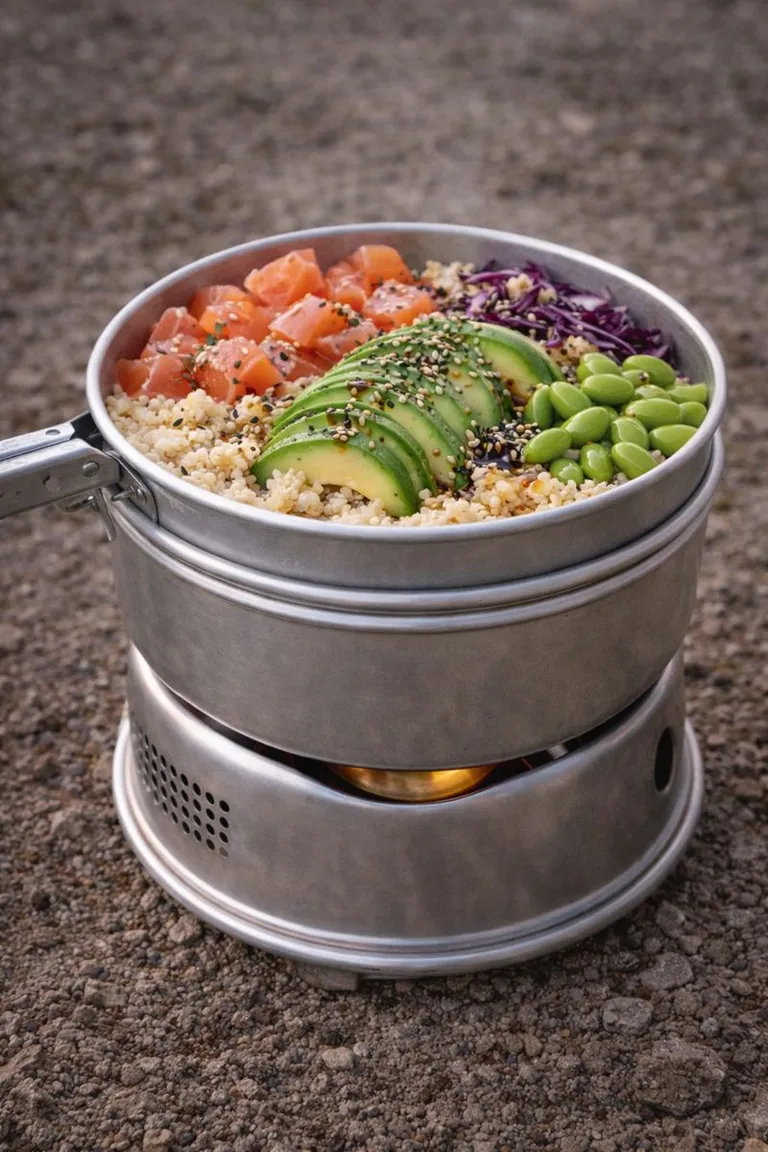 Sushi-bowl på Trangia