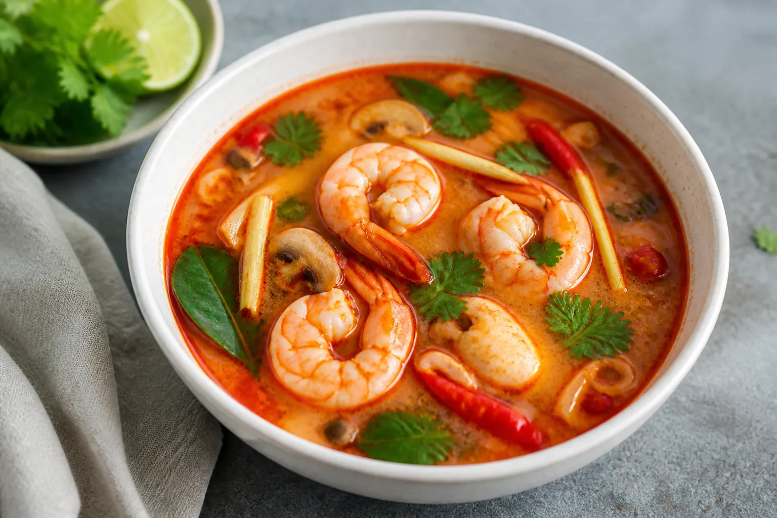 Tom yum-suppe – thailandsk hot-and-sour suppe