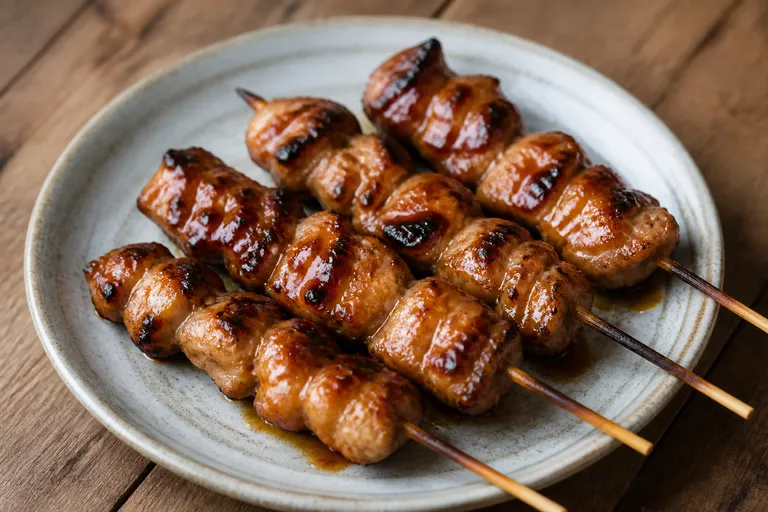 Yakitori-inspirierte Hähnchenspieße