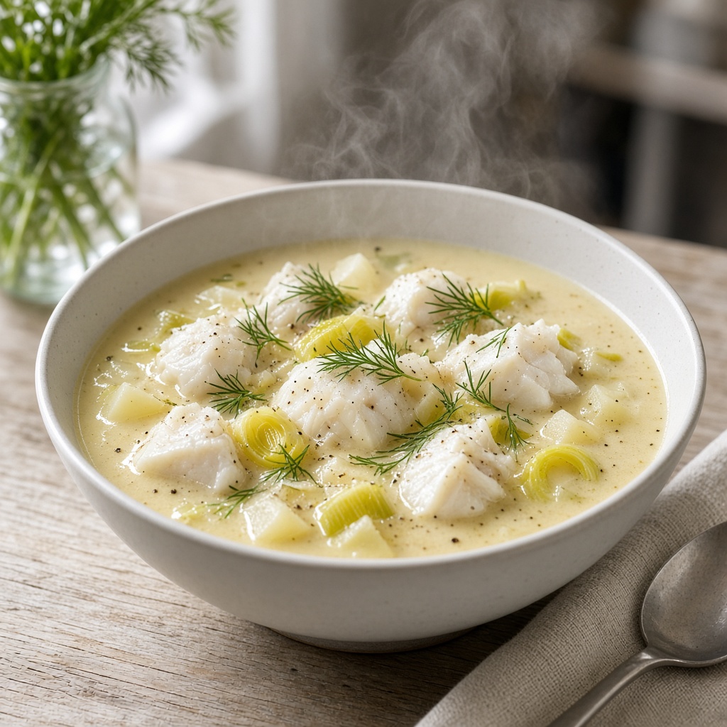 Soupe de poisson nordique à la mijoteuse