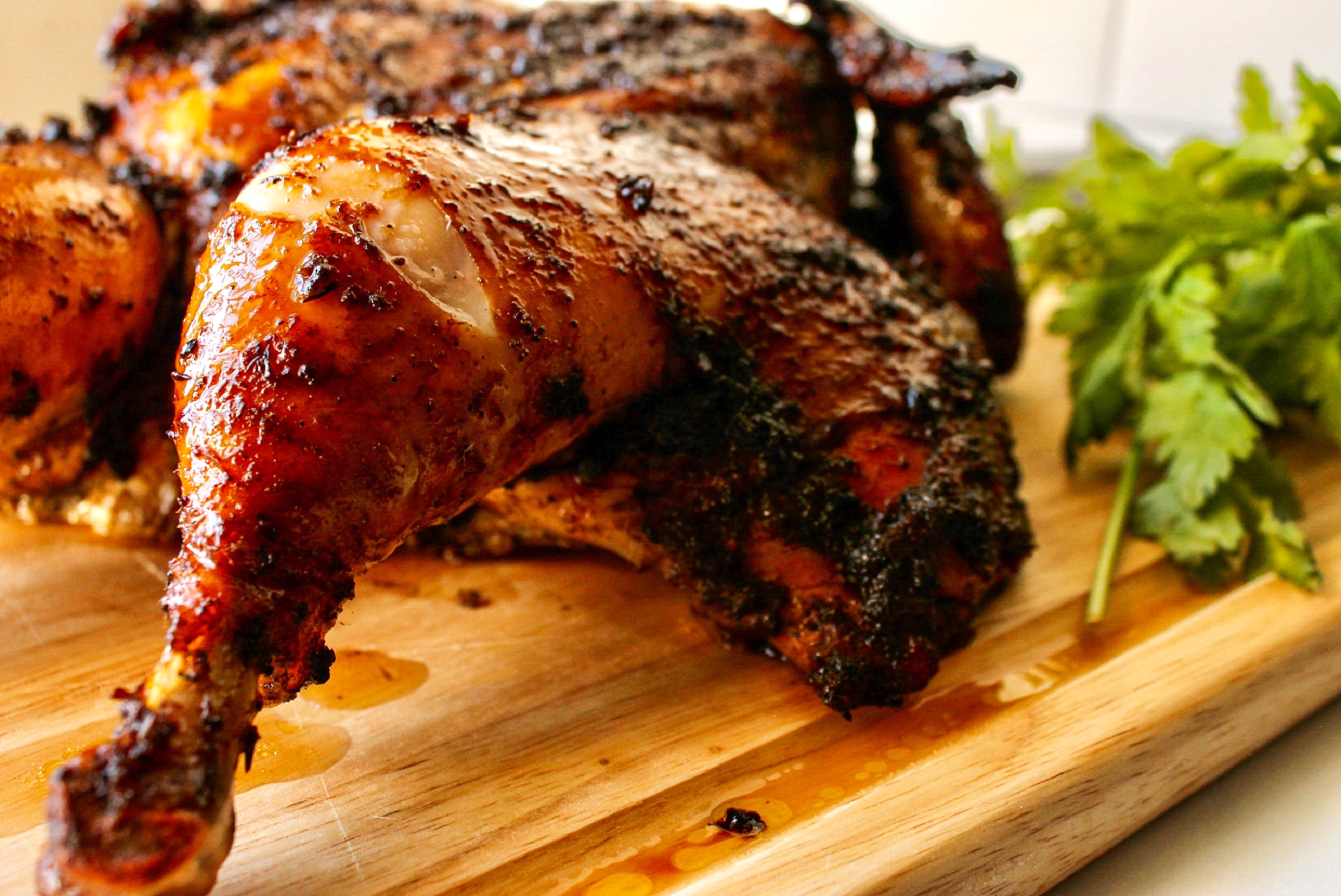 Easy Spatchcocked Roasted Jerk Chicken