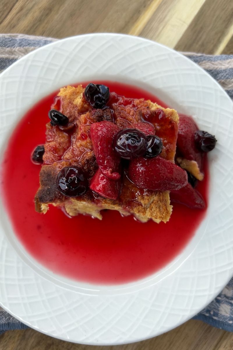 Brioche Custard French Toast Casserole