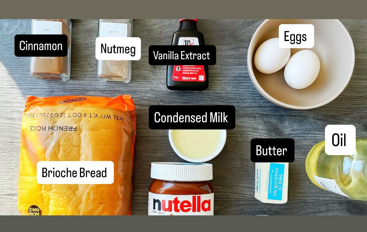 Easy Nutella-Stuffed Brioche French Toast