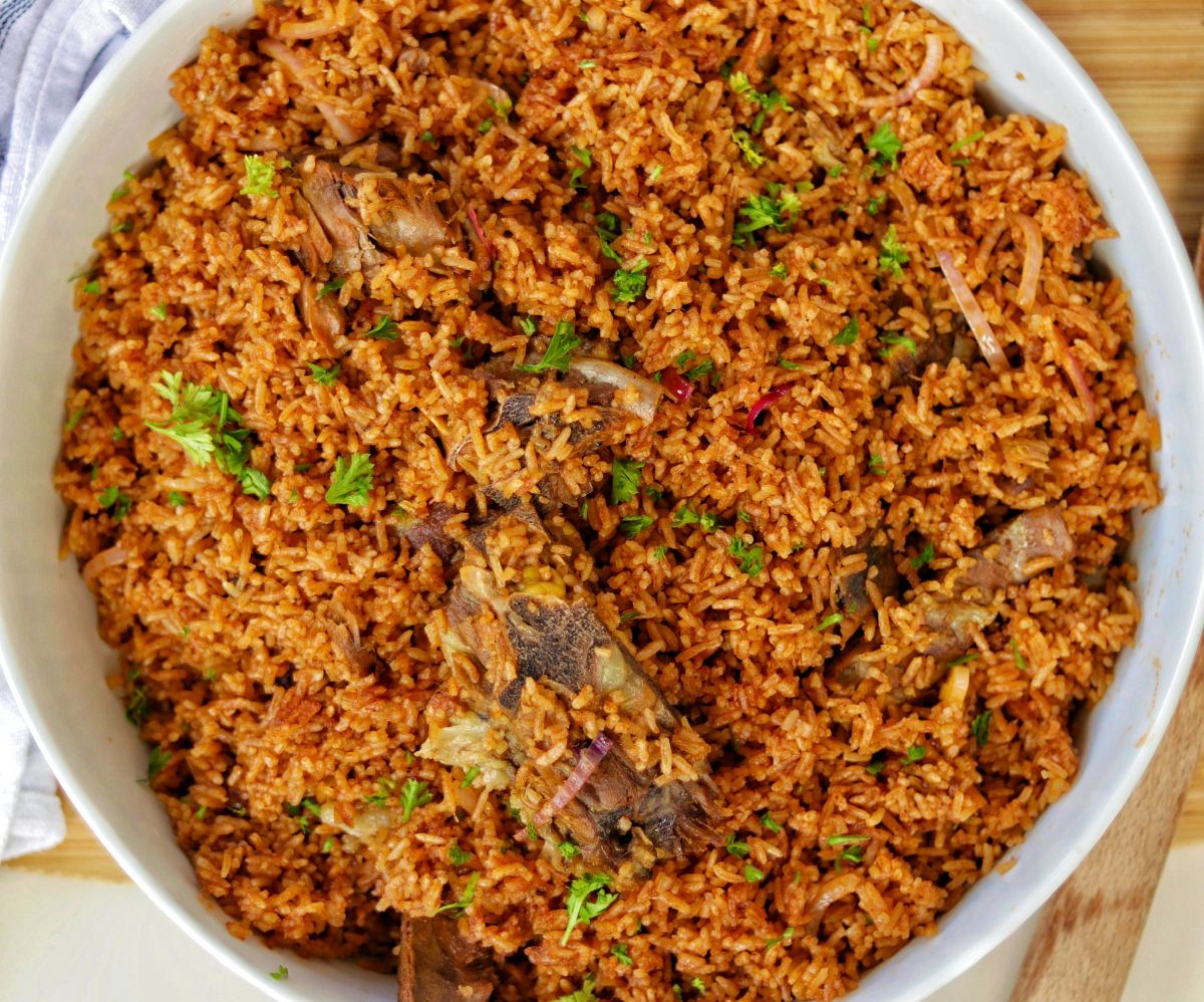 Ghanaian Lamb Jollof Rice Recipe