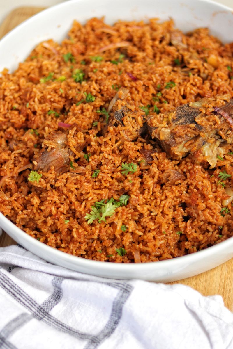 Ghanaian Lamb Jollof Rice Recipe