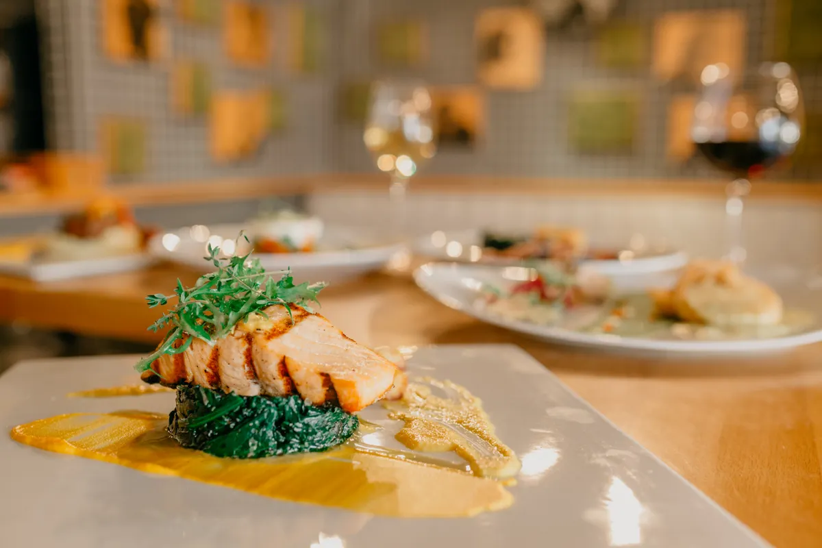 Pistachio salmon