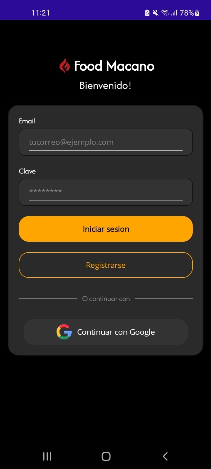 Aplicacion Movil para un restaurante - Imagen 1