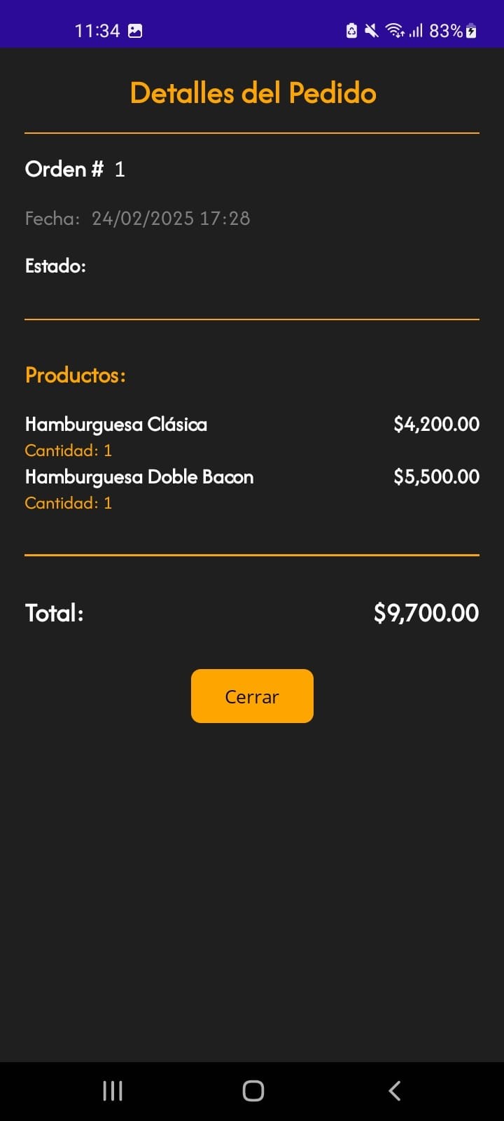 Aplicacion Movil para un restaurante - Imagen 8