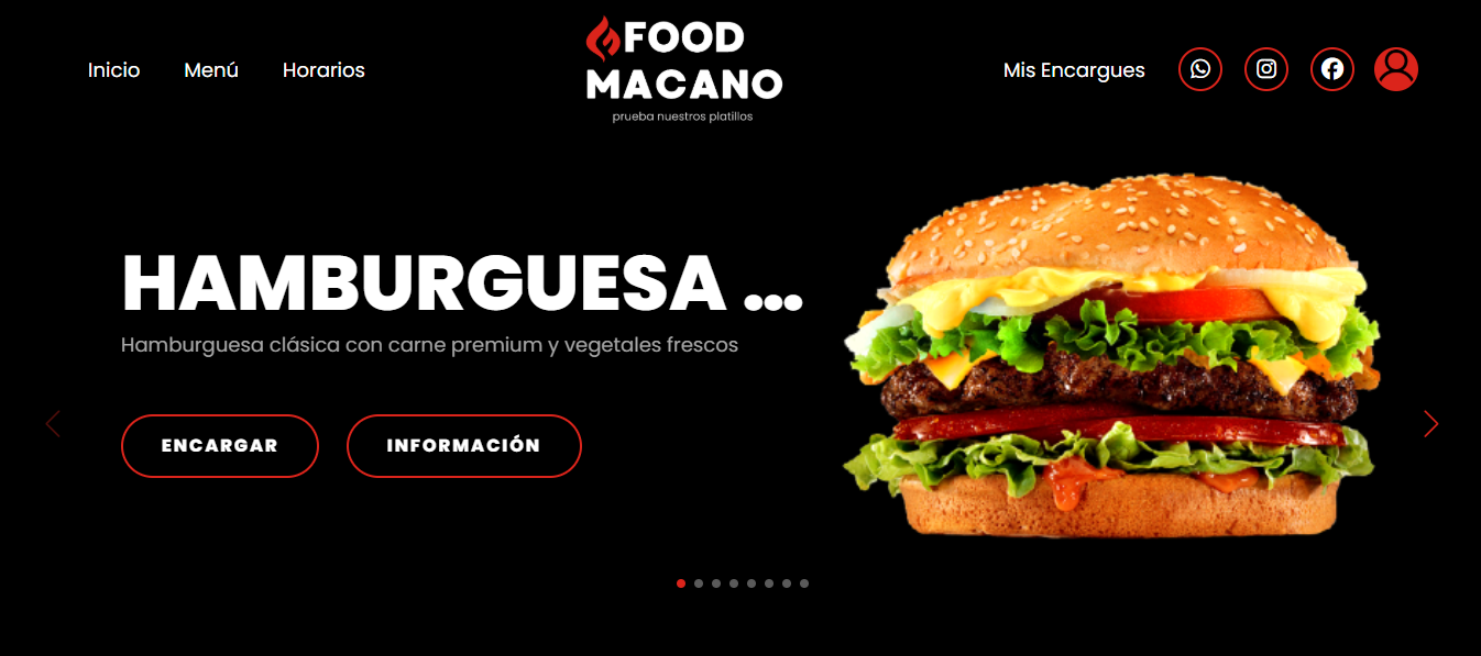 Plataforma Web para un restaurante - Imagen 1