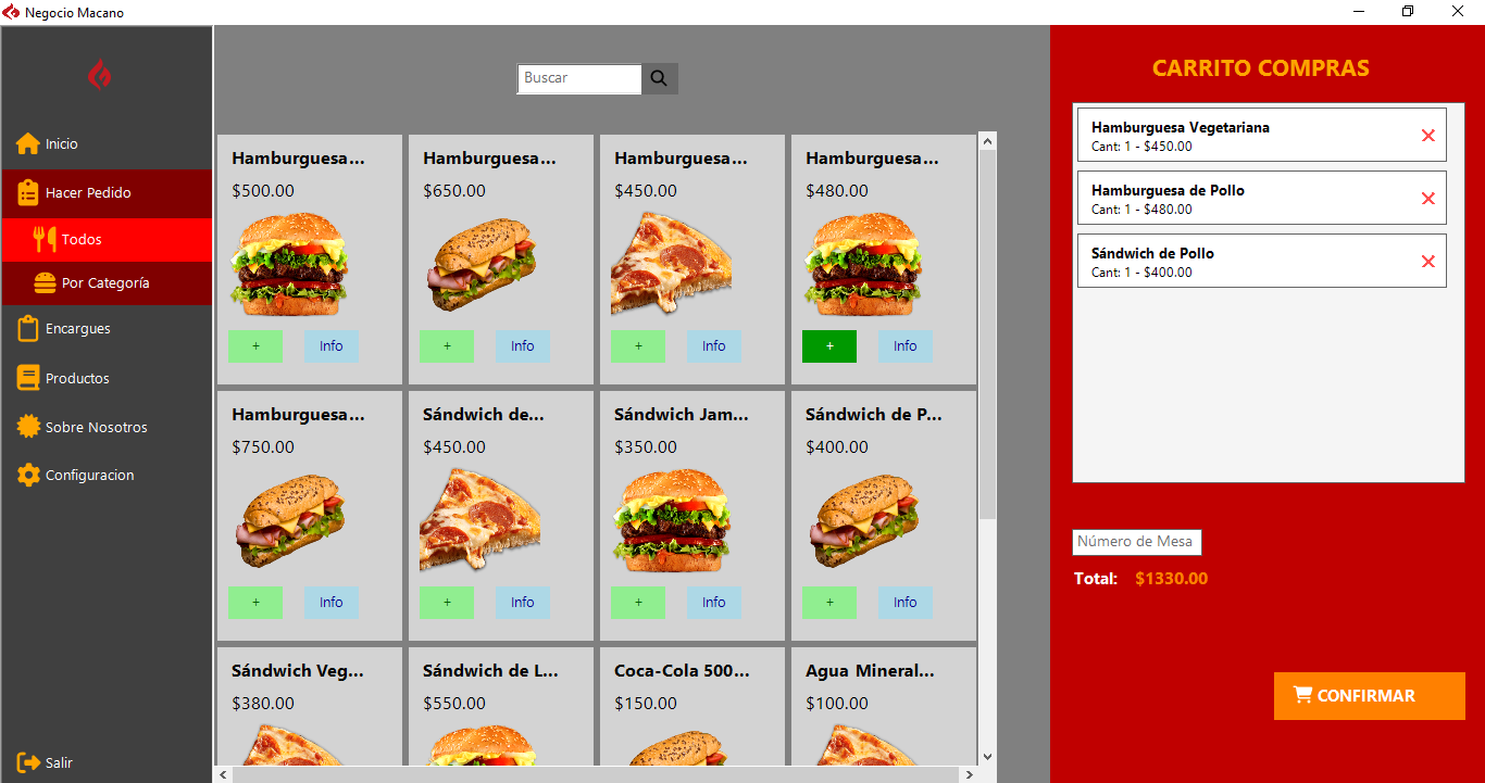 Aplicacion Desktop para un restaurante - Imagen 3