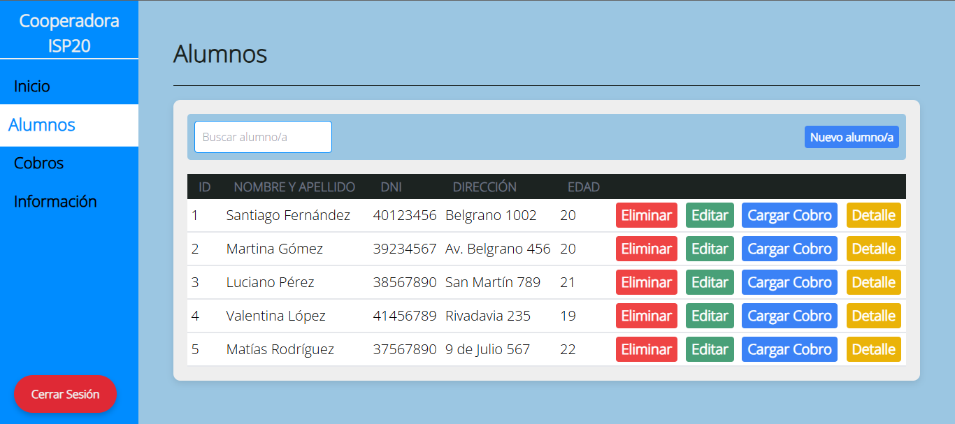 Plataforma para una Cooperadora Escolar - Imagen 3