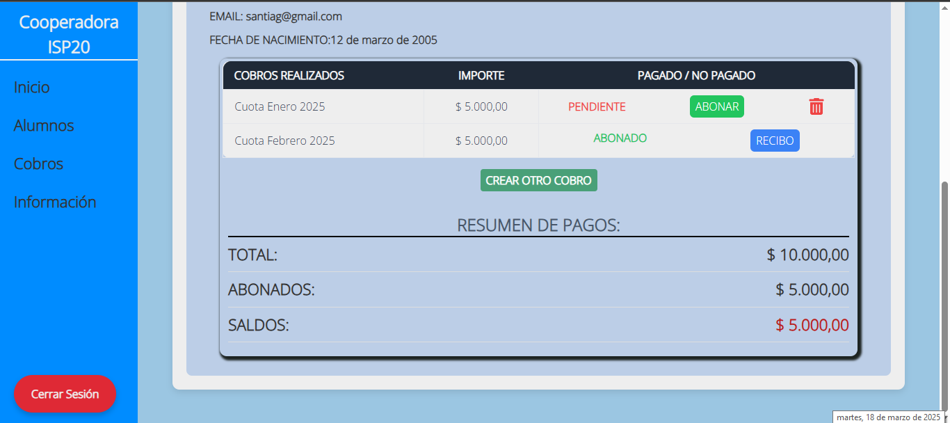 Plataforma para una Cooperadora Escolar - Imagen 6