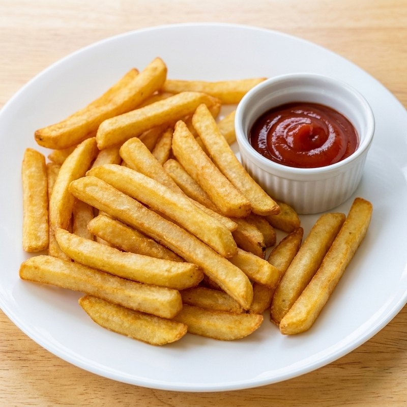 Papas francesas con catsup
