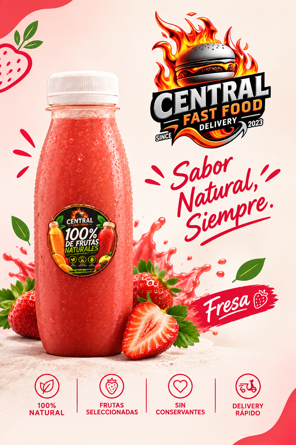Jugos de Fresa