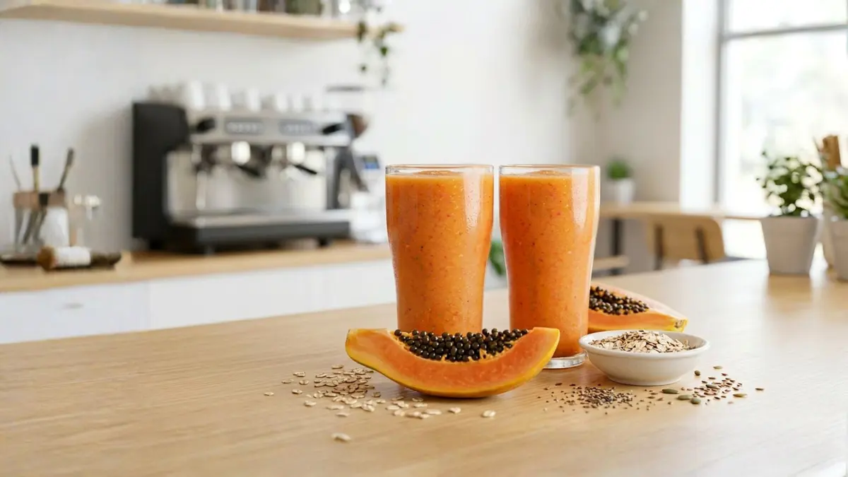 2x1 Batido de Papaya, Avena, Canela y Plátano en La Dolce Vita