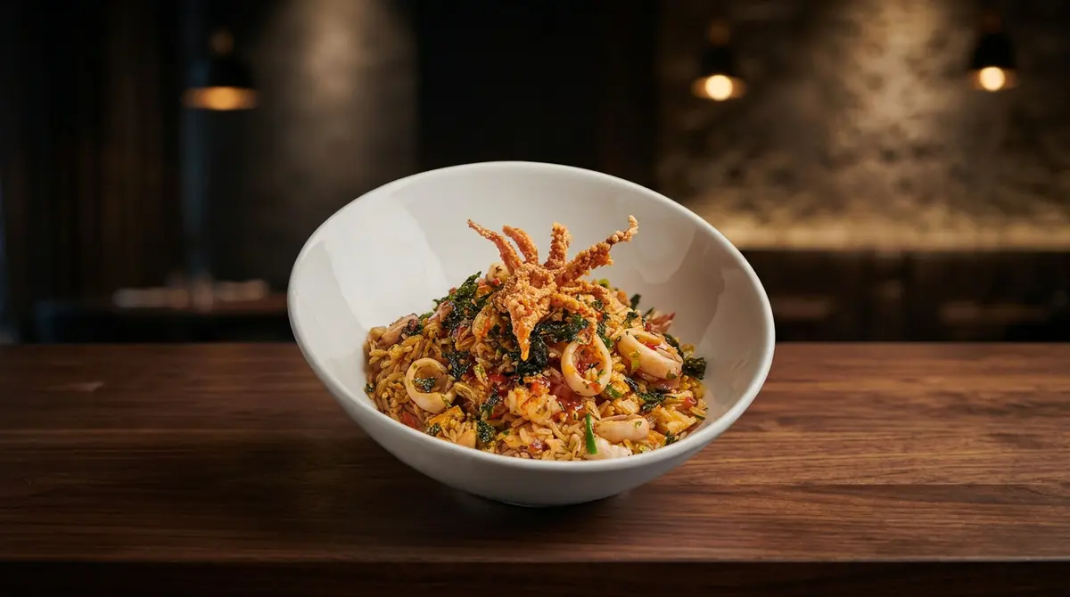 2x1 arroz chaufa de mariscos en 80/20