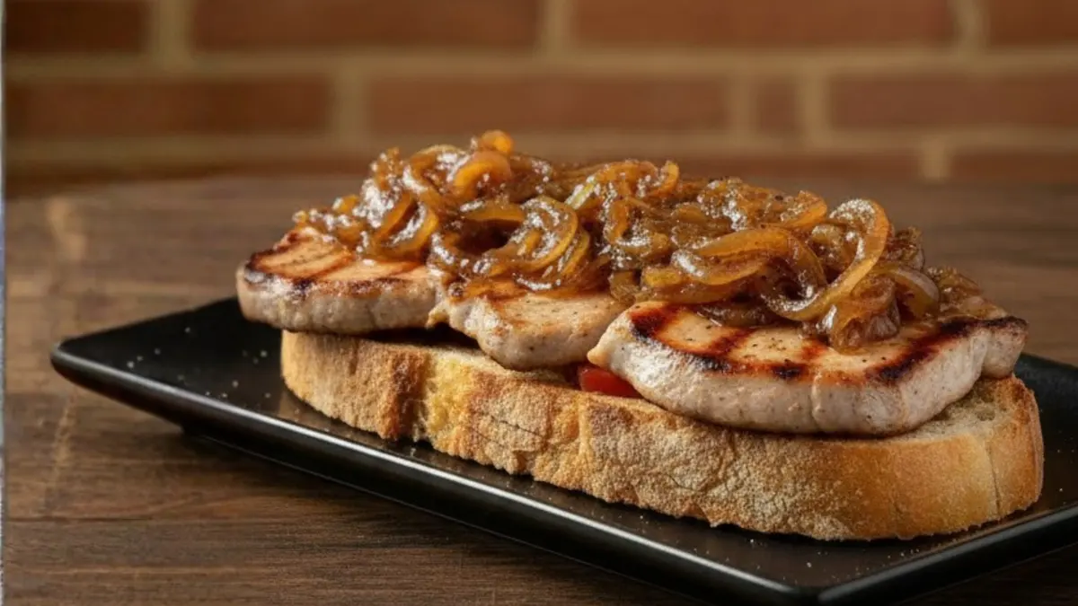2x1 Tostas de Solomillo con cebolla caramelizada en Taberna La Taba