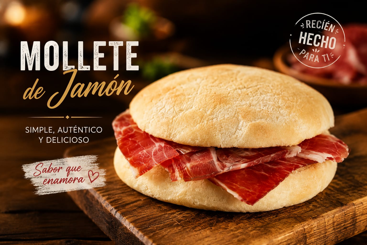 2x1 Mollete de Jamón en Tabanco Madrid