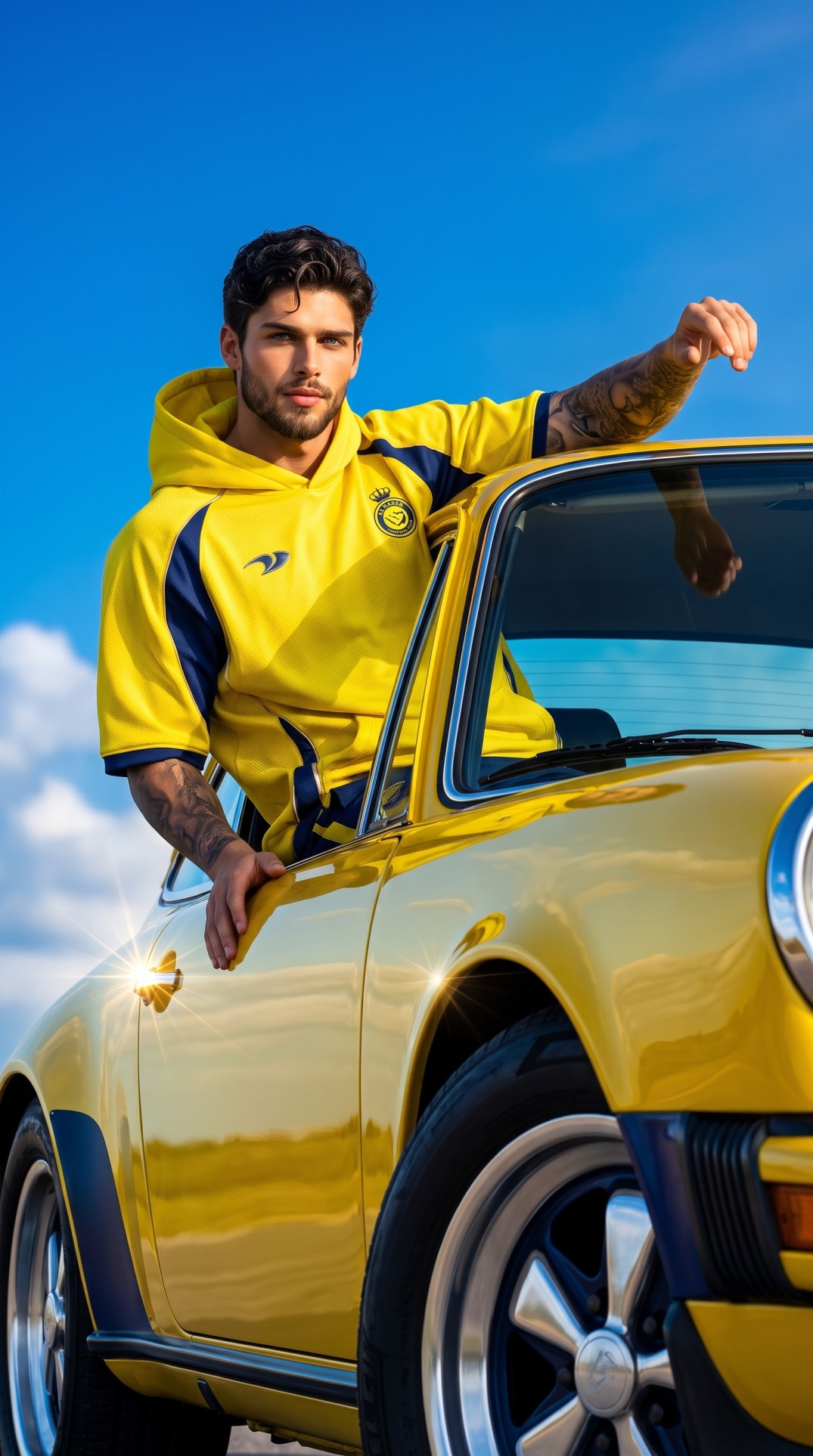 Al-Nassr FC luxury fashion portrait