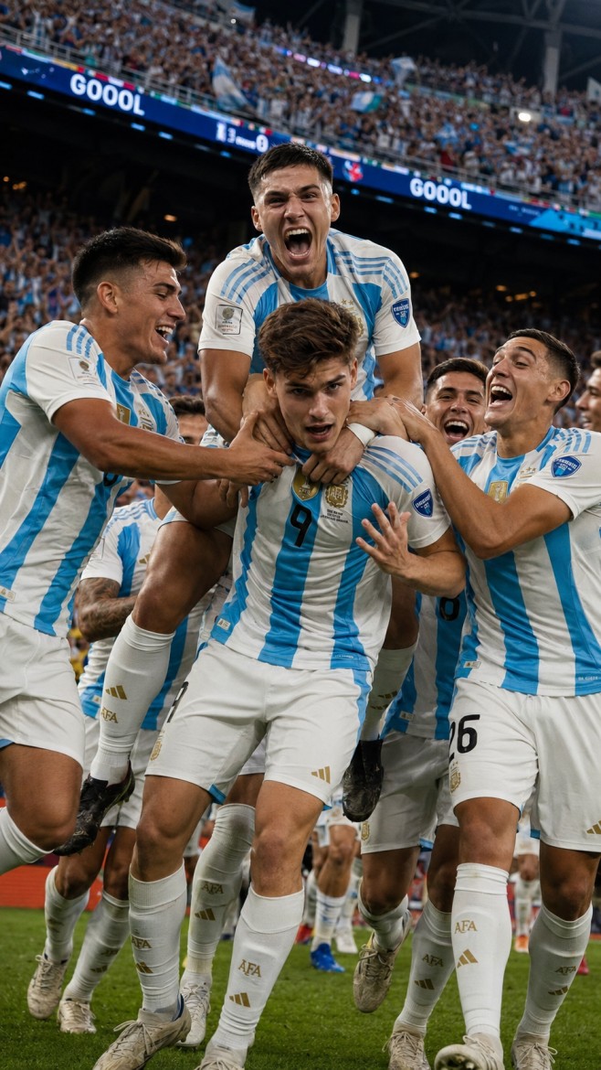 Argentina’s Electrifying Goal Celebration