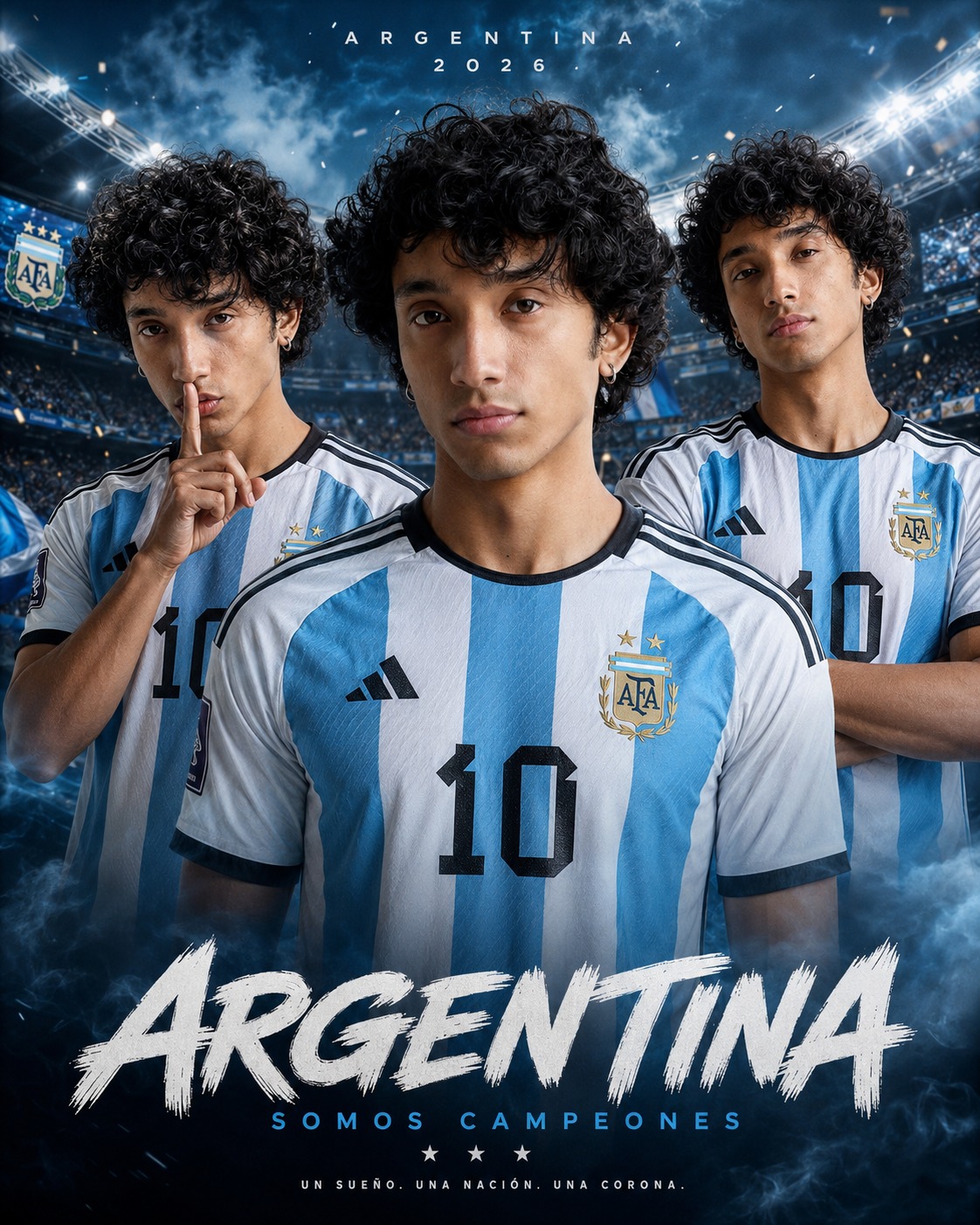 cinematic Football Poster - Argentina