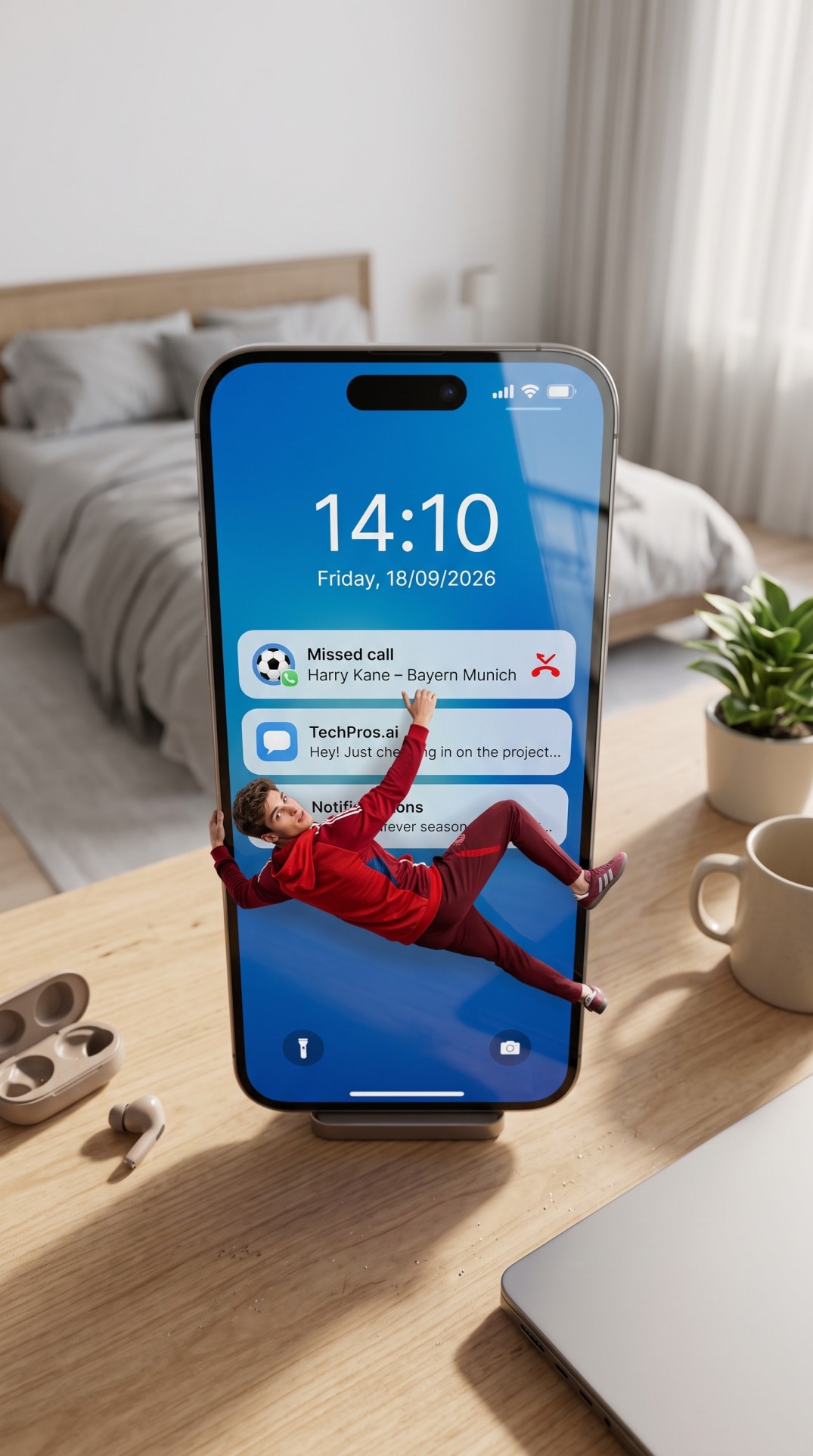 Bayern Munich – Harry Kane Missed Call AI prompt artwork