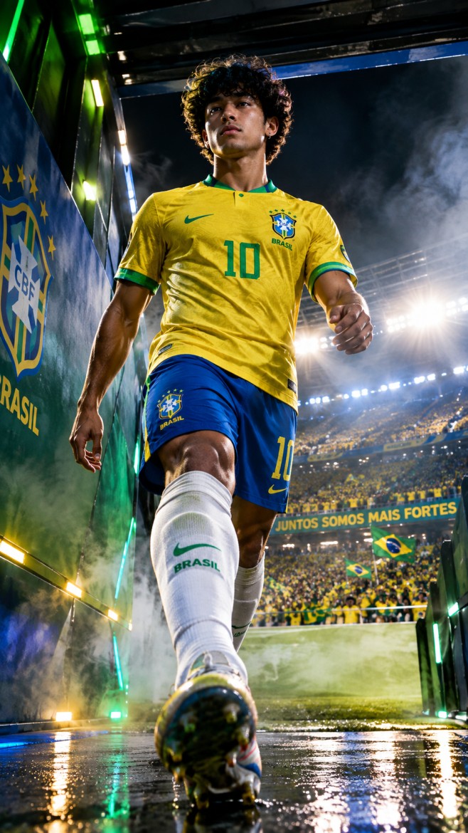 Brazilian Football Hero Enters the Arena