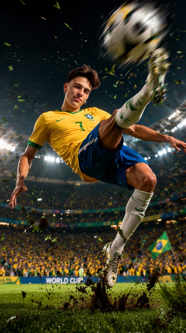 World Cup football poster