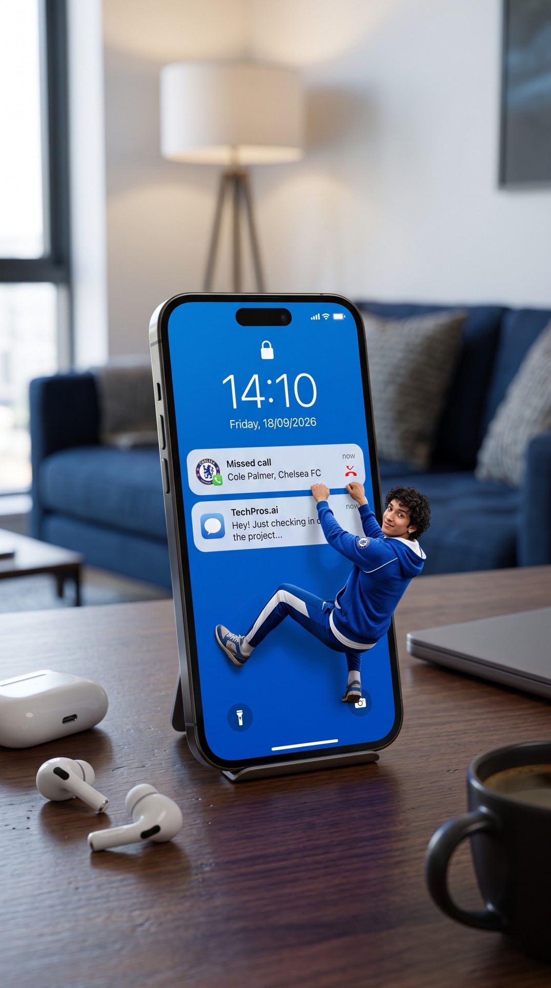 Chelsea FC – Cole Palmer Missed Call AI prompt artwork