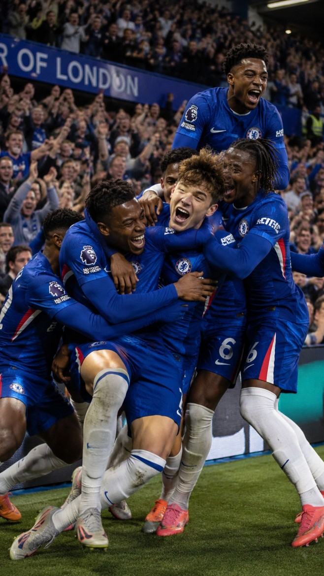 Chelsea’s Blue Goal Celebration